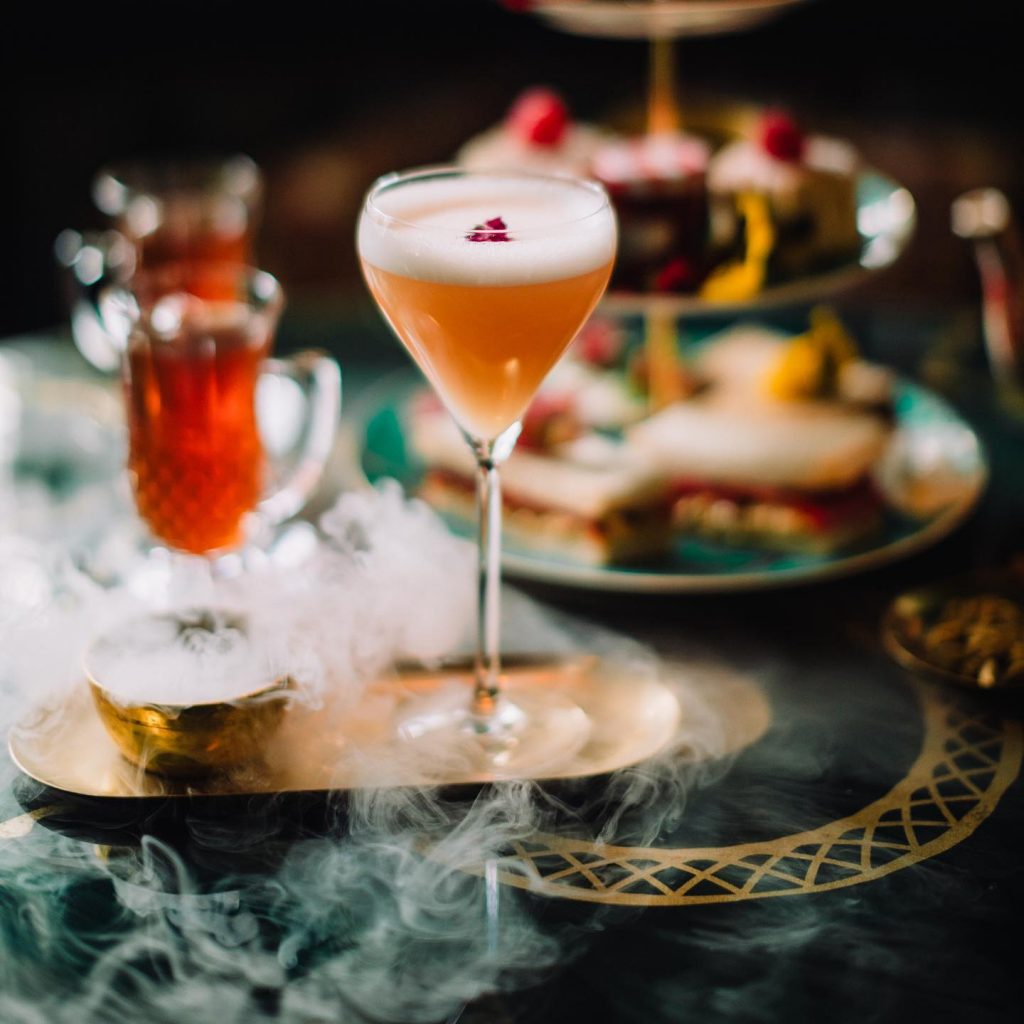 Afternoon Tea at Qavali, Birmingham. Champagne Afternoon Tea