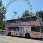 Afternoon London tea bus tour. Vintage double decker tour bus. Voucher and discount code available.