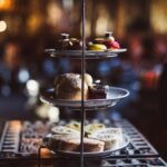 Tiered cake stand for afternoon tea in Beaconsfield at the Crazy Bear