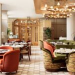 The lounge at the Montcalm Hotel, where afternoon tea is served in the heart of London's Mayfair district.