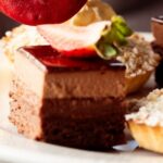 Delicious sweet treat at Willow Tea Room Edinburgh which boast one of the best afternoon teas in Edinburgh with outstanding view across to Edinburgh Castle