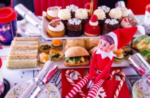 London afternoon tea bus Christmas Lights for 2 (two)